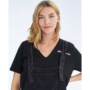 ZARA Maternity T-shirt with Embroidered Slogan